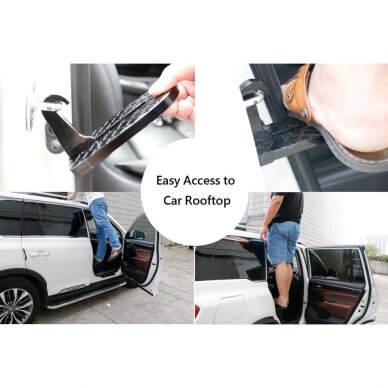 Car door doorstep hook, for easy access to rooftop 2