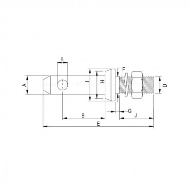 Pin with screw 1