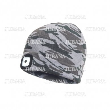 DEEL LED lamp hat grey camouflage