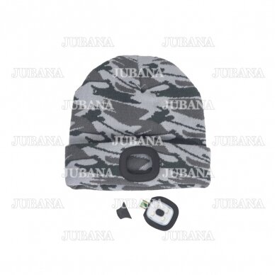 DEEL LED lamp hat grey camouflage 2