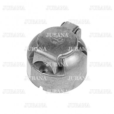 Trailer socket 12V, 7 pole, aluminum