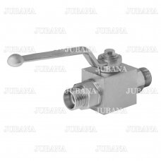 Two-way pressuure hydraulic ball valve S27-S27 (М22х1,5-М22х1,5)