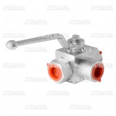 Three-way pressuure hydraulic ball valve 1/2"-1/2"-1/2"