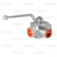 Three-way pressuure hydraulic ball valve 3/4"-3/4"-3/4"