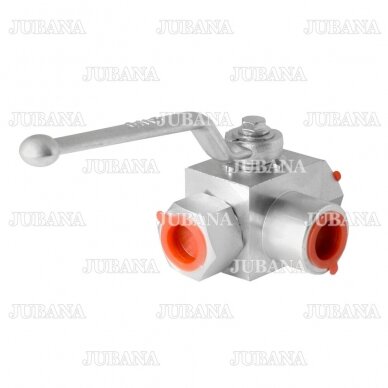 Three-way pressuure hydraulic ball valve 1/2"-1/2"-1/2"