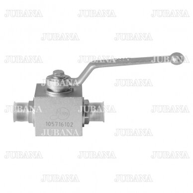 Three-way pressuure hydraulic ball valve S22-S22-S22 (М18х1,5-М18х1,5-М18х1,5) 1