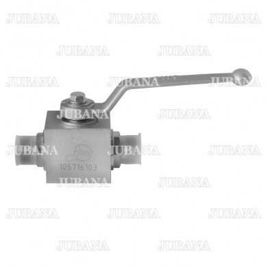 Three-way pressuure hydraulic ball valve S24-S24-S24 (М20х1,5-М20х1,5-М20х1,5) 1