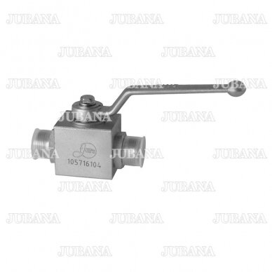 Three-way pressuure hydraulic ball valve S27-S27-S27 (М22х1,5-М22х1,5-М22х1,5) 2