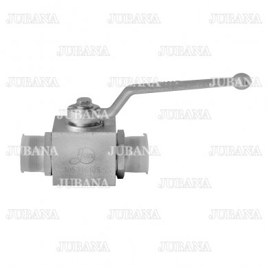 Three-way pressuure hydraulic ball valve S32-S32-S32 (М27х1,5-М27х1,5-М27х1,5) 1