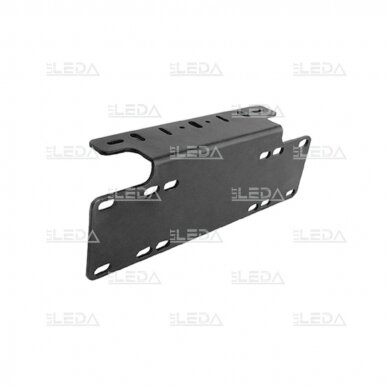 EU Number plate bracket for LED light (black) 1