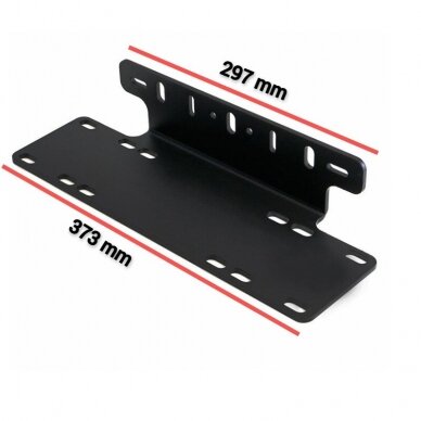 EU Number plate bracket for LED light (black) 4