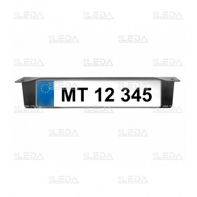 EU Number plate bracket for LED light (black) 1