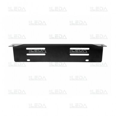 EU Number plate bracket for LED light (black)