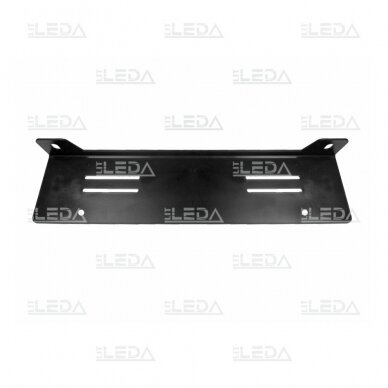 EU Number plate bracket for LED light (black) 4