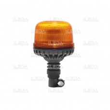 LED beacon amber, diamond, with vibration-resistant holder, 12/24V