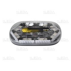 LED mini bar beacon yellow, 12/24V; magnetic; 328x186x50mm; ECE R65, ECE R10 5