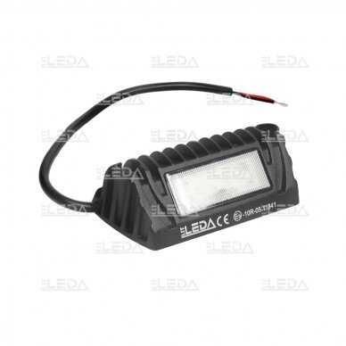 LED auto aplinkos žibintas 18W, 1000lm; (6x3W, platus spindulys), 11,8cm 2