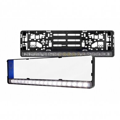 LED BAR sertifikuotas žibintas su numerių laikikliu, 82W; 8800lm; L=53,5 cm (driving) 8