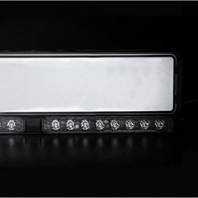 LED BAR žibintas su numerių laikikliu, NUUK E-LINE DUO, 82W; 8800lm; L=53,5 cm (driving) 2