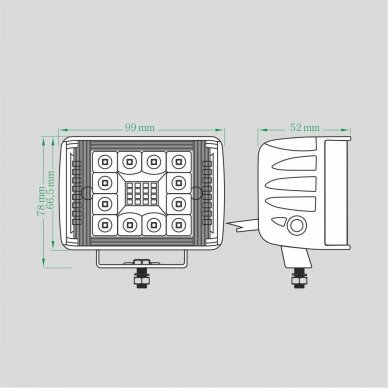 LED work light 16W (combo beam) 6