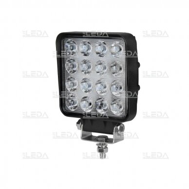 LED work light 16W (blue, square) 1