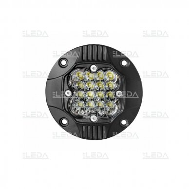 LED work light 20W combo beam, recessed 1