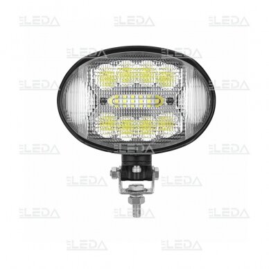 LED darbo žibintas 24W; 2500 lm; (ovalus korpusas) 2