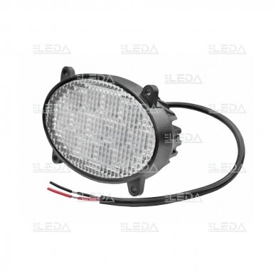 LED work light 26W flood beam, recessed