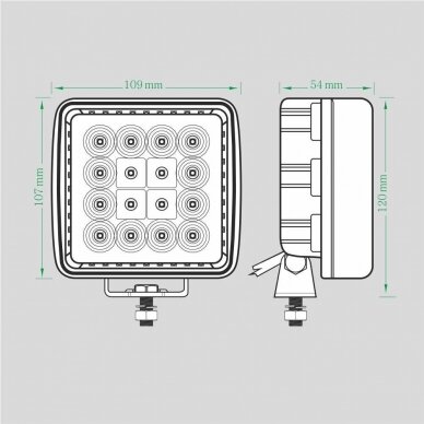 LED work light 27W (combo beam) EMC 6