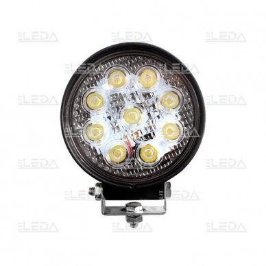 LED work light 27W/60° (floodlight, round) 1