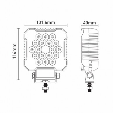 LED work light 30W; 3000lm; (flood) 4