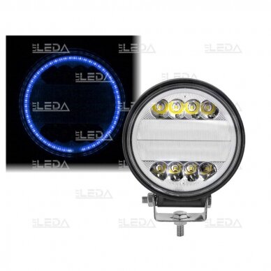 LED Darbo Žibintas 30W combo, mėlyna angelo akis EMC