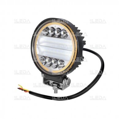 LED work light 30W (combo beam, round, with yellow angel eye) EMC 1