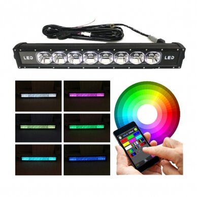 LED BAR light RGB+W; 120W; 8400 lm; L=61,5 cm; PREKĖ BUVUSI EKSPOZICIJOJE 6