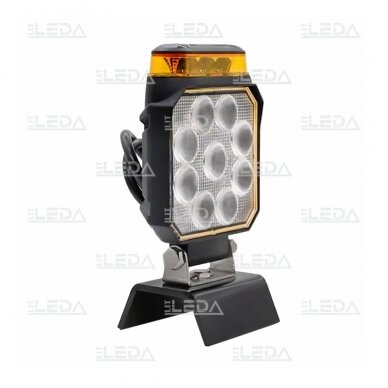 LED work light with warning light function 14W; 1200lm; (flood) 1