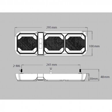 LED tail light 12-24V; direction, stop, reverse light, reflector 4