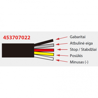 LED tail light 12-24V; direction, stop, reverse light, reflector 6