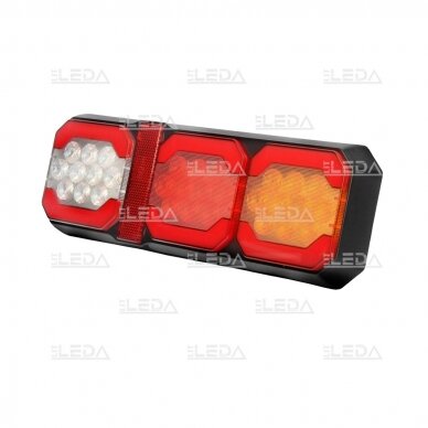 LED tail light 12-24V; direction, stop, reverse light, reflector