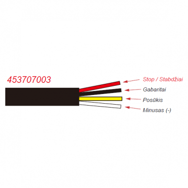 LED tail light 12/24V; Ø136mm, tail, dirrection indicator, brake lamp 5