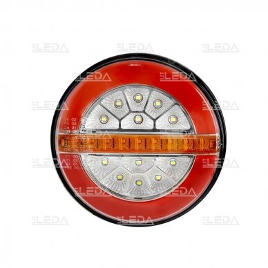 LED tail light 12-24V; Ø136mm, tail, dirrection indicator, reverse lamp