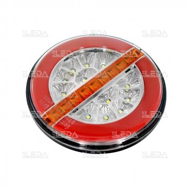 LED tail light 12-24V; Ø136mm, tail, dirrection indicator, reverse lamp 3