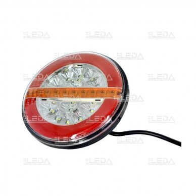 LED Galinis Žibintas 3 funkc., 12-24V, Ø136mm 1