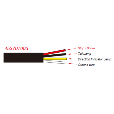 LED tail light 12/24V; Ø136mm, tail, dirrection indicator, brake lamp 6