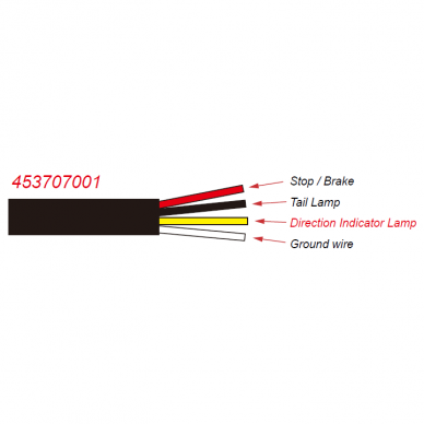 LED Galinis Žibintas 4 funkc., 12-24V, 110x103mm, kairinis 5