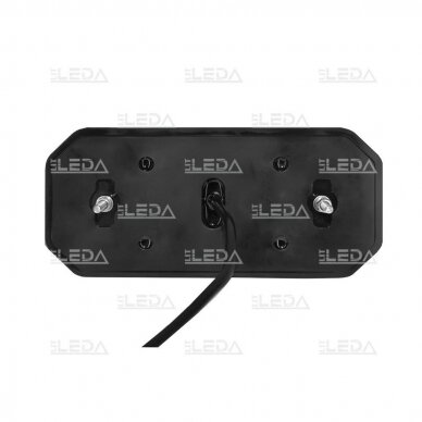 LED tail light 12-24V; 235x110mm, tail, direction indicator (right), brake, reverse, number plate, fog lamp and reflector 4