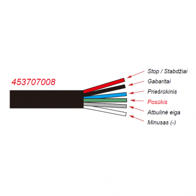 LED tail light 12-24V; tail, direction indicator (right), brake, reverse, number plate, fog lamp and reflector 4