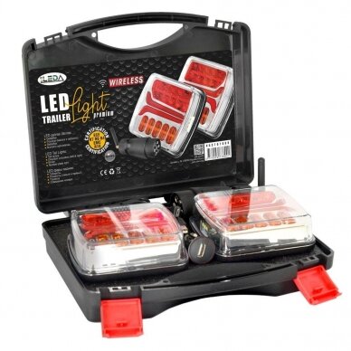 LED wireless tail light kit 12V: tail, dirrection indicator, brake lamp