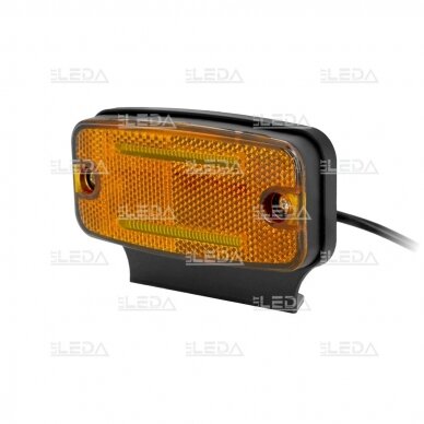 LED side marker light with reflex reflector, amber 1