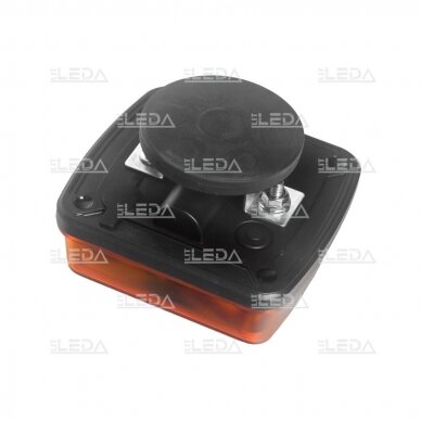 LED mini warning light, amber 12-24V 3