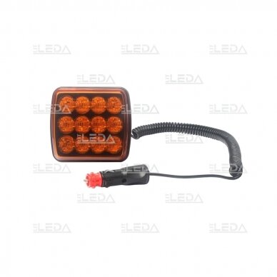 LED švyturėlis oranžinis, 12V-24V 1